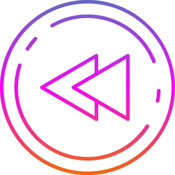 Fast forward Line Gradient Icon vector