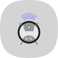 Wifi plano curva icono vector