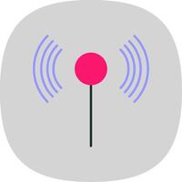 Wifi Flat Curve Icon vector