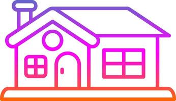 House Line Gradient Icon vector