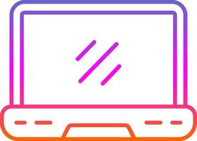Laptop Line Gradient Icon vector