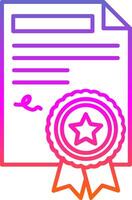 Agreement Line Gradient Icon vector