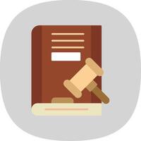 Laws Flat Curve Icon vector