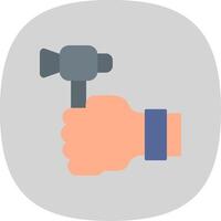 Labour Day Flat Curve Icon vector