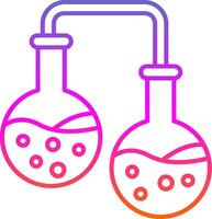 Experiment Line Gradient Icon vector