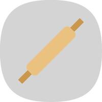 Rolling Pins Flat Curve Icon vector