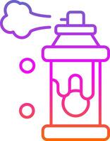 Spray Line Gradient Icon vector