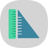 Geometry Flat Curve Icon vector