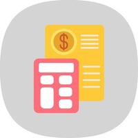 Budget Flat Curve Icon vector