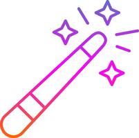 Magic wand Line Gradient Icon vector