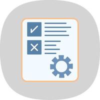 Document Flat Curve Icon vector