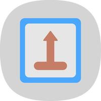 Merge Flat Curve Icon vector