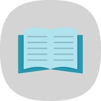 Book Flat Curve Icon vector