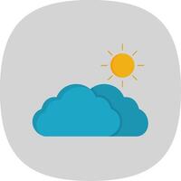 Day Flat Curve Icon vector