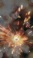 Abstract background pattern, presentation cover illustration, geometric texture with sparkles and fireworks close view photo