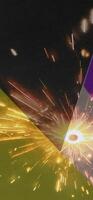 Abstract background pattern, presentation cover illustration, geometric texture with sparkles and fireworks close view photo