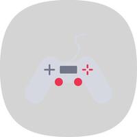 Gaming Flat Curve Icon vector