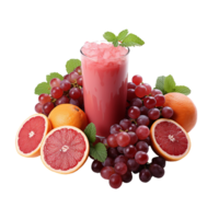 ai generado jugo, jugo png, Fruta jugo con transparente antecedentes png