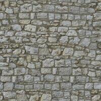 Old wall stone texture and background with rustic tiles design photo