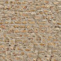Old wall stone texture and background with rustic tiles design photo