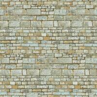 Old wall stone texture and background with rustic tiles design photo