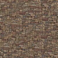 Old wall stone texture and background with rustic tiles design photo
