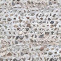 Old wall stone texture and background with rustic tiles design photo