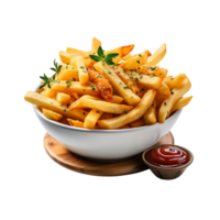 AI generated French fries, French fries png