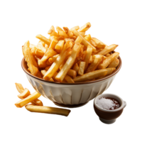 ai generato francese patatine fritte, francese patatine fritte png
