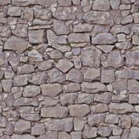 Old wall stone texture and background with rustic tiles design photo