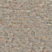 Old wall stone texture and background with rustic tiles design photo