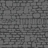 Old wall stone texture and background with rustic tiles design photo
