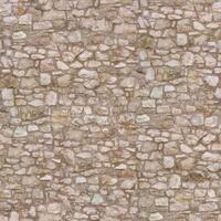 Old wall stone texture and background with rustic tiles design photo