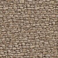 Old wall stone texture and background with rustic tiles design photo
