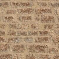 Old wall stone texture and background with rustic tiles design photo