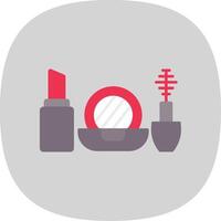 Cosmetic Flat Curve Icon vector