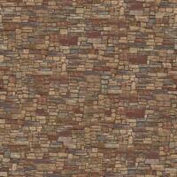 Old wall stone texture and background with rustic tiles design photo