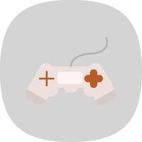 Video Game Flat Curve Icon vector