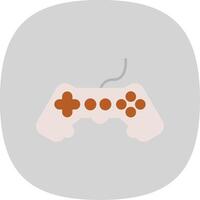 Game Flat Curve Icon vector