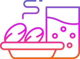 Iftar Line Gradient Icon vector