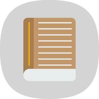 Contact Book Flat Curve Icon vector