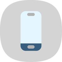 Smartphone Flat Curve Icon vector