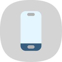 Smartphone Flat Curve Icon vector