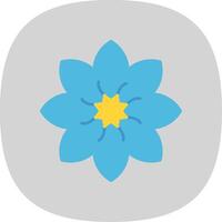 Amaryllis Flat Curve Icon vector