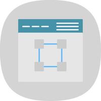 Text Editor Flat Curve Icon vector