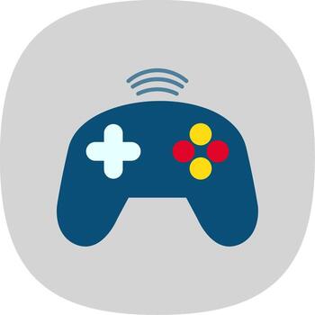 Controller Flat Curve Icon vector