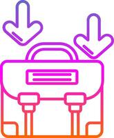 Career path Line Gradient Icon vector