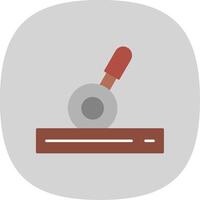 Control Lever Flat Curve Icon vector