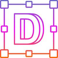 Logo Line Gradient Icon vector