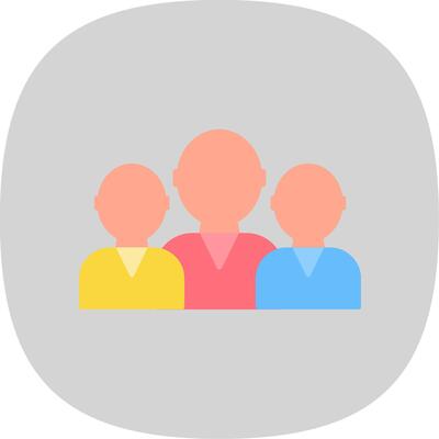 Team Flat Curve Icon